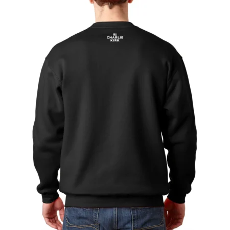 CharlieKirk Never Surrender Crewneck Backside