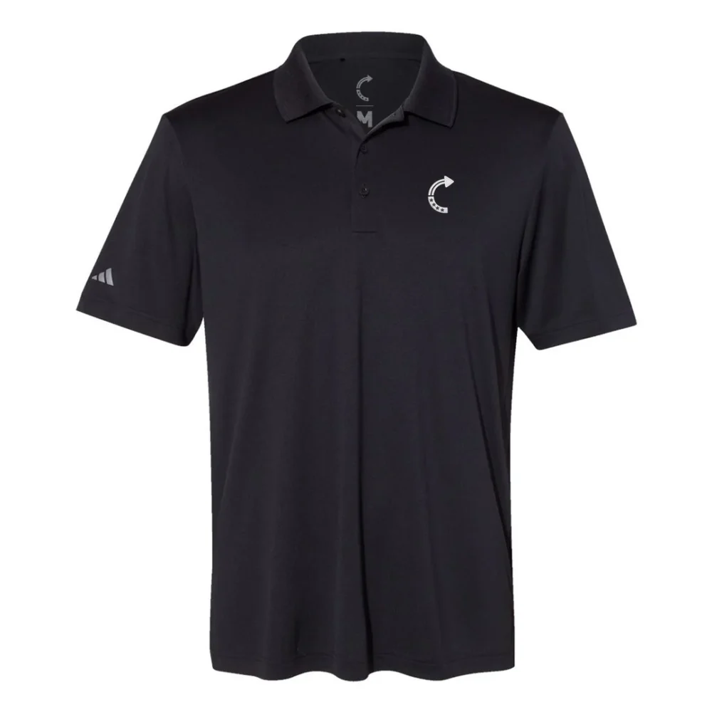 TPUSA LOGO POLO BLACK